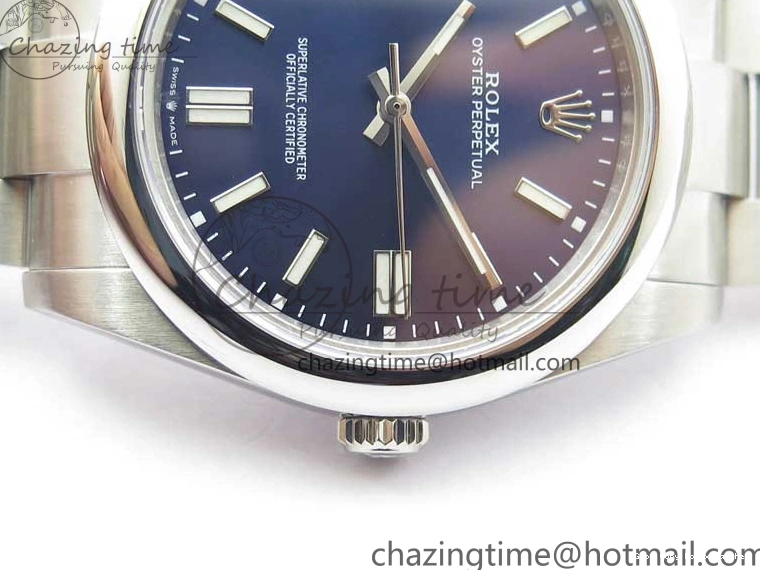 Best AAA Replica Sites Bracelet Best Blue 124300 Edition 41mm 2693 Upgraded Perpetual BP Oyster on Maker Dark Dial SS 1103